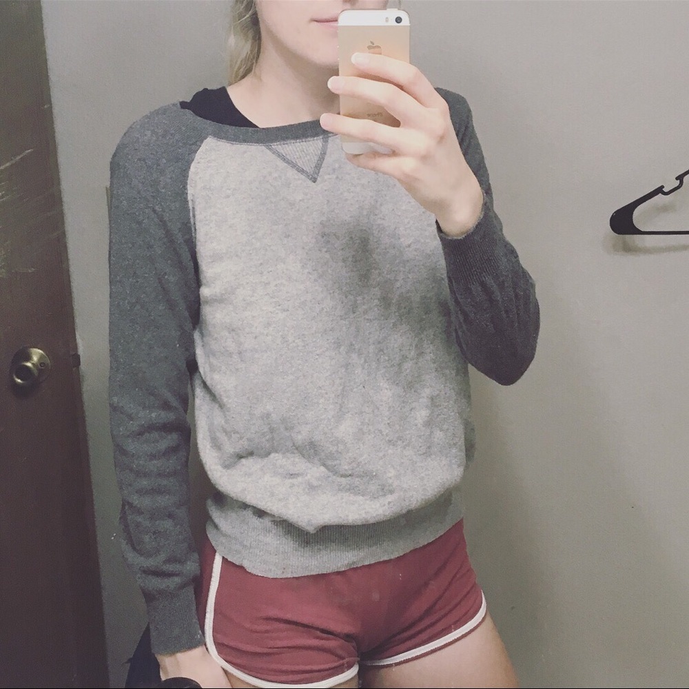 Joe Fresh grey block sweater